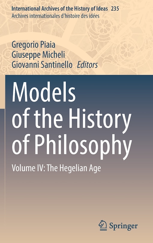 Couverture_Models Of The History Of Philosophy