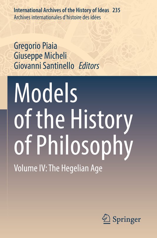 Couverture_Models of the History of Philosophy