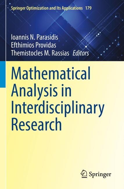 Couverture_Mathematical Analysis in Interdisciplinary Research