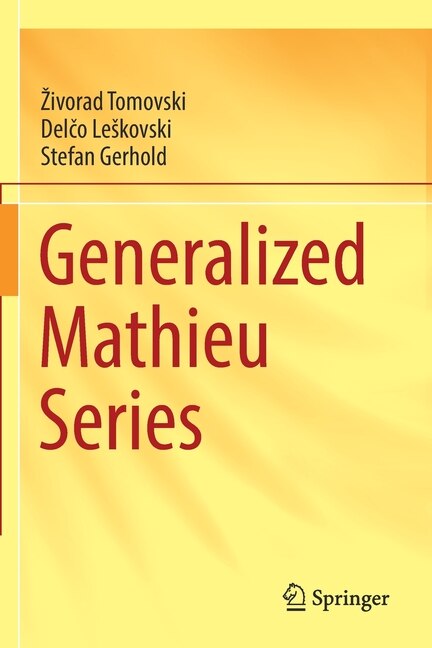 Front cover_Generalized Mathieu Series