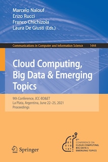 Front cover_Cloud Computing, Big Data And Emerging Topics