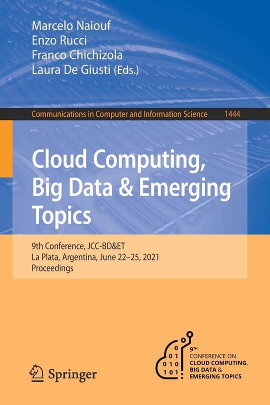 Front cover_Cloud Computing, Big Data And Emerging Topics