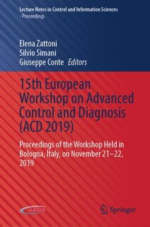 Couverture_15th European Workshop On Advanced Control And Diagnosis (acd 2019)
