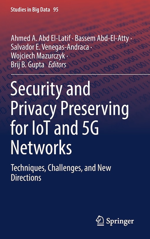 Couverture_Security And Privacy Preserving For Iot And 5g Networks