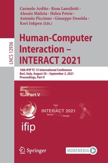 Couverture_Human-Computer Interaction - INTERACT 2021