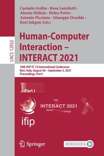 Front cover_Human-Computer Interaction - INTERACT 2021