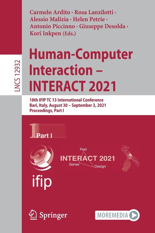 Front cover_Human-Computer Interaction - INTERACT 2021