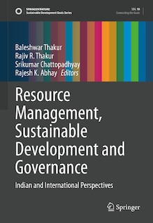 Front cover_Resource Management, Sustainable Development And Governance