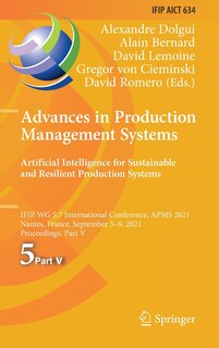 Couverture_Advances in Production Management Systems. Artificial Intelligence for Sustainable and Resilient Production Systems