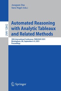 Couverture_Automated Reasoning With Analytic Tableaux And Related Methods