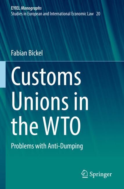 Couverture_Customs Unions in the WTO