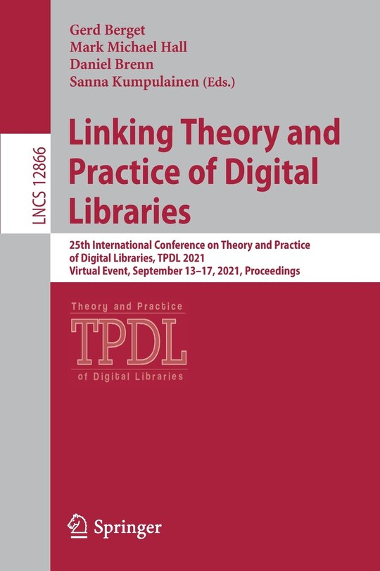 Couverture_Linking Theory and Practice of Digital Libraries