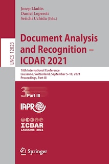 Front cover_Document Analysis And Recognition - Icdar 2021
