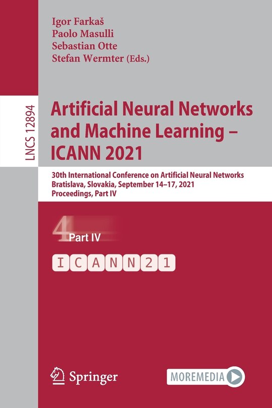 Front cover_Artificial Neural Networks and Machine Learning - ICANN 2021