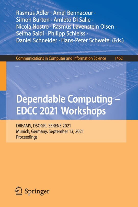 Couverture_Dependable Computing - EDCC 2021 Workshops