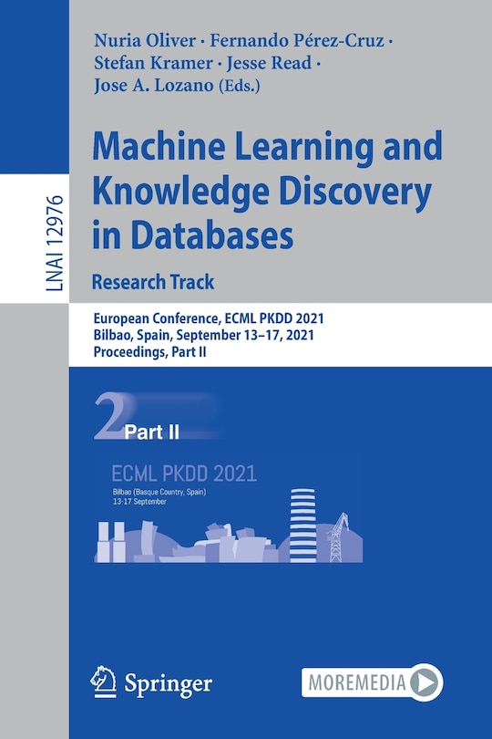 Front cover_Machine Learning And Knowledge Discovery In Databases. Research Track