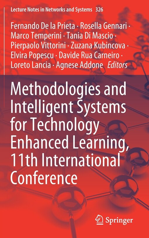 Couverture_Methodologies And Intelligent Systems For Technology Enhanced Learning, 11th International Conference