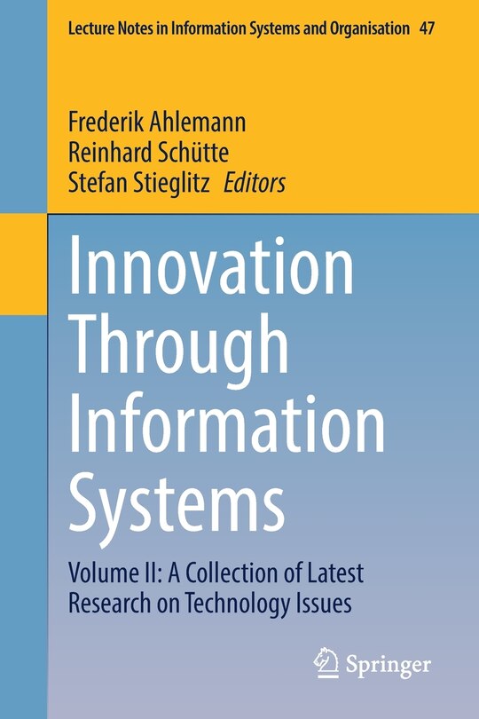 Front cover_Innovation Through Information Systems