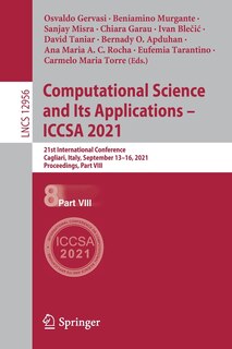 Couverture_Computational Science And Its Applications - Iccsa 2021