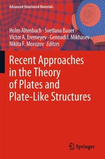 Couverture_Recent Approaches in the Theory of Plates and Plate-Like Structures