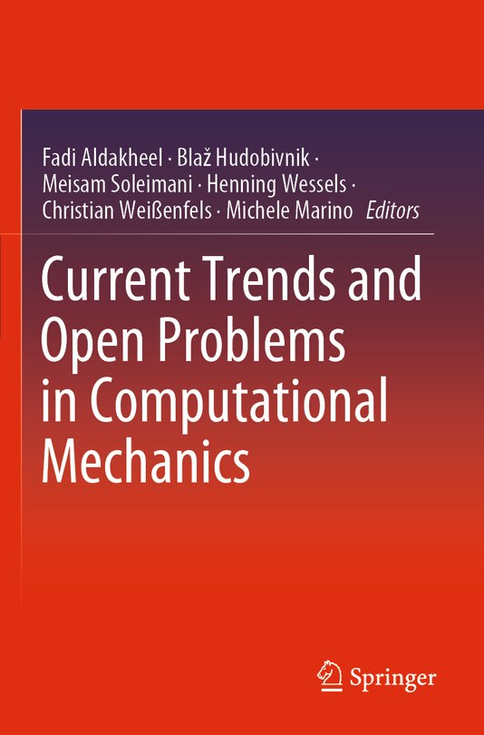 Front cover_Current Trends and Open Problems in Computational Mechanics