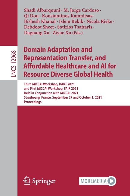 Couverture_Domain Adaptation and Representation Transfer, and Affordable Healthcare and AI for Resource Diverse Global Health
