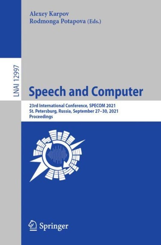 Front cover_Speech and Computer