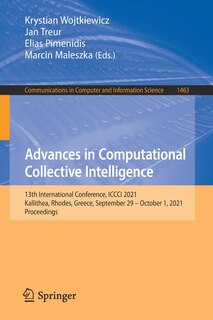 Front cover_Advances in Computational Collective Intelligence
