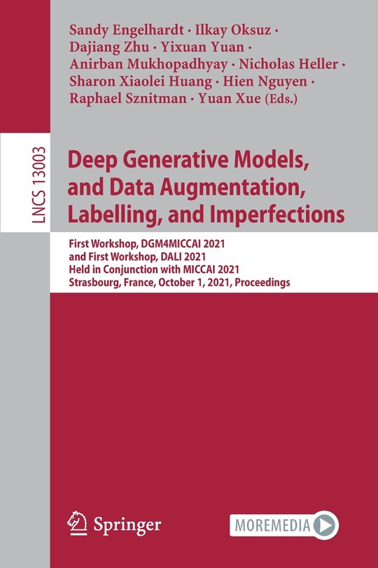 Front cover_Deep Generative Models, and Data Augmentation, Labelling, and Imperfections