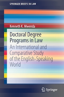 Couverture_Doctoral Degree Programs In Law