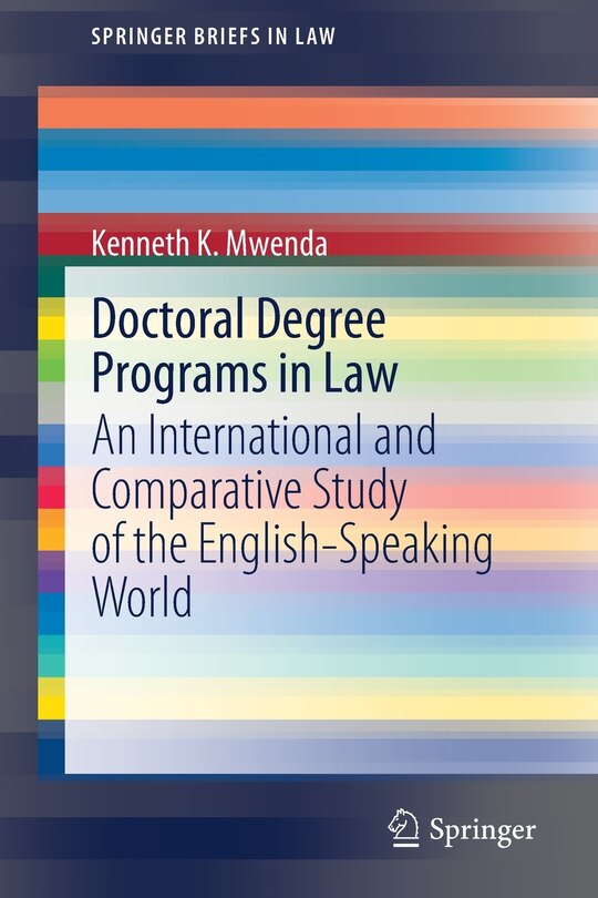 Couverture_Doctoral Degree Programs In Law