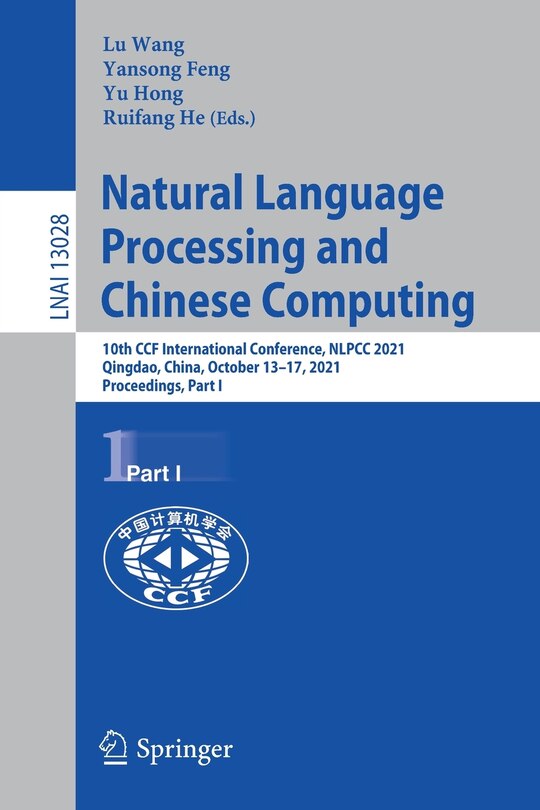 Front cover_Natural Language Processing and Chinese Computing