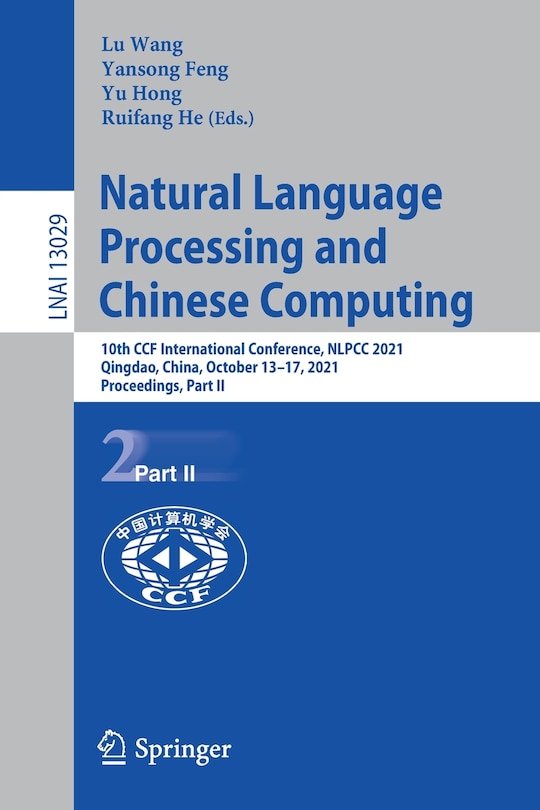 Front cover_Natural Language Processing and Chinese Computing