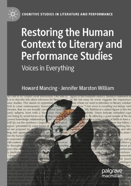 Couverture_Restoring the Human Context to Literary and Performance Studies