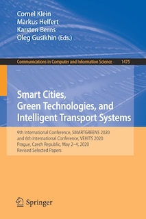 Couverture_Smart Cities, Green Technologies, and Intelligent Transport Systems