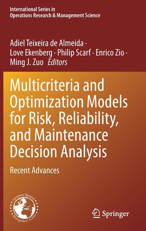 Couverture_Multicriteria And Optimization Models For Risk, Reliability, And Maintenance Decision Analysis