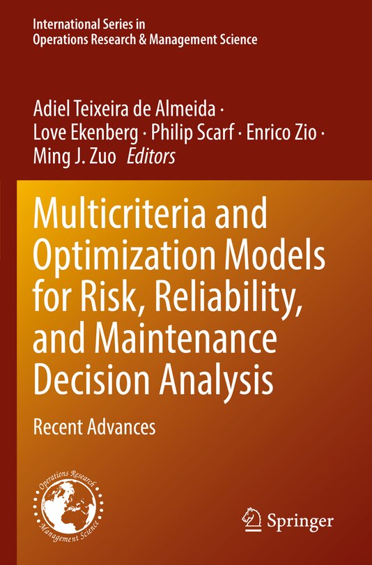 Couverture_Multicriteria and Optimization Models for Risk, Reliability, and Maintenance Decision Analysis