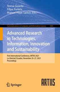 Front cover_Advanced Research In Technologies, Information, Innovation And Sustainability