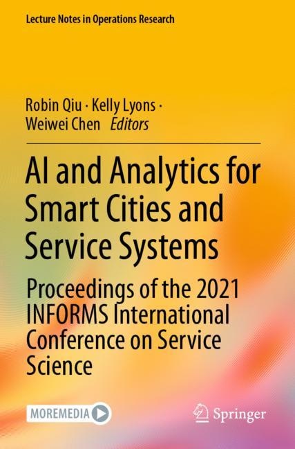 Front cover_AI and Analytics for Smart Cities and Service Systems