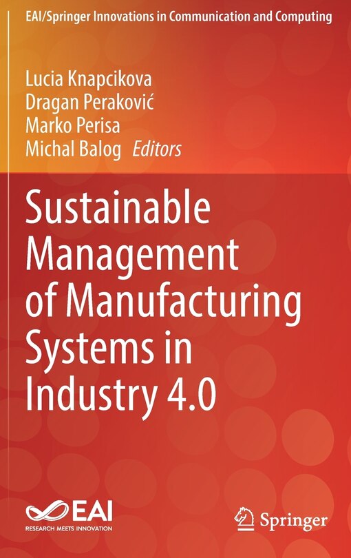 Couverture_Sustainable Management Of Manufacturing Systems In Industry 4.0
