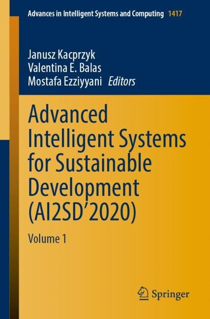 Front cover_Advanced Intelligent Systems For Sustainable Development (ai2sd'2020