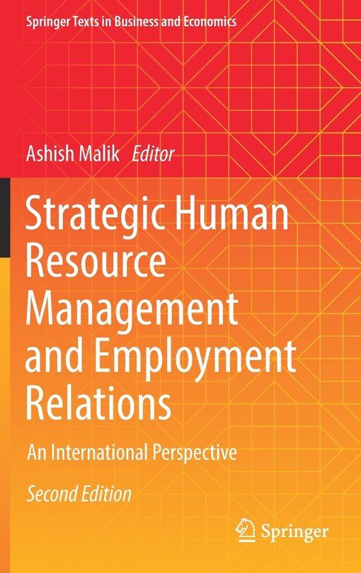 Couverture_Strategic Human Resource Management And Employment Relations