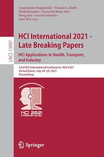 Couverture_HCI International 2021 - Late Breaking Papers