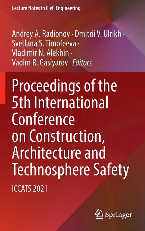 Front cover_Proceedings Of The 5th International Conference On Construction, Architecture And Technosphere Safety