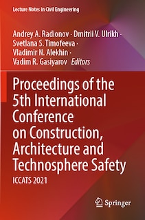 Couverture_Proceedings of the 5th International Conference on Construction, Architecture and Technosphere Safety