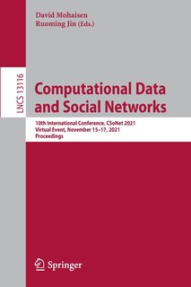 Front cover_Computational Data And Social Networks