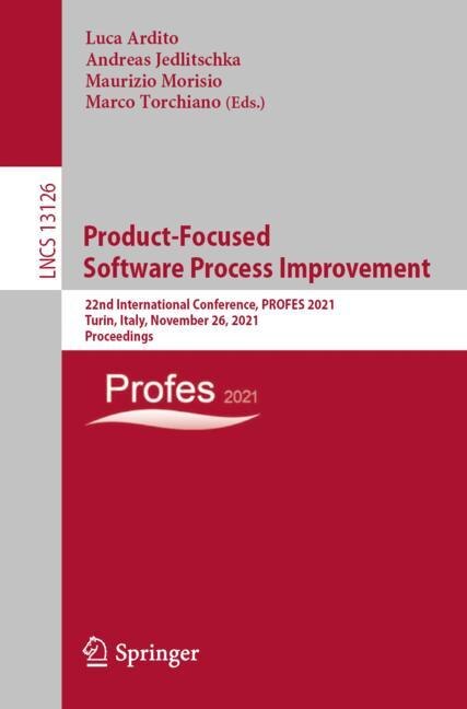 Front cover_Product-Focused Software Process Improvement