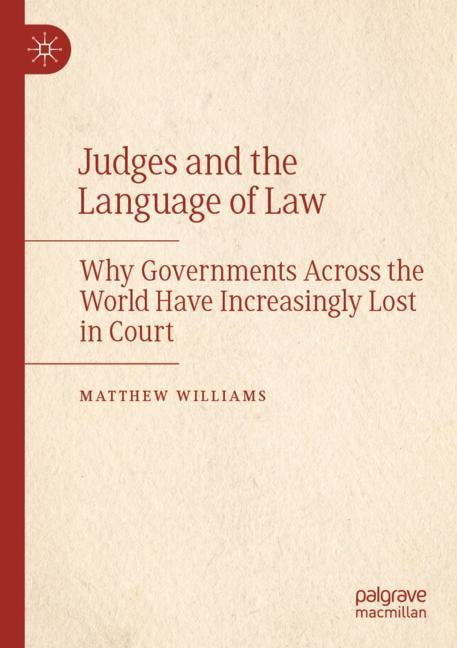 Couverture_Judges and the Language of Law