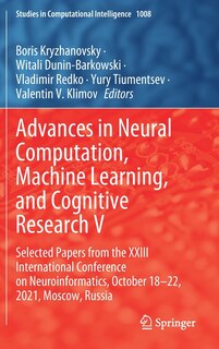 Front cover_Advances in Neural Computation, Machine Learning, and Cognitive Research V