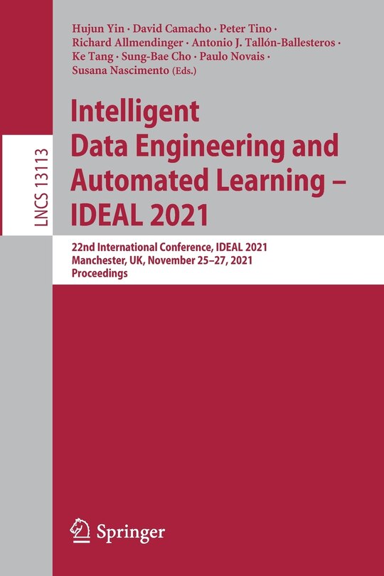 Couverture_Intelligent Data Engineering And Automated Learning - Ideal 2021